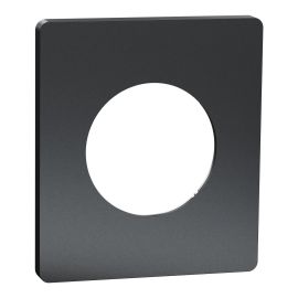 Plaque Odace Architecte Schneider Electric - 1 poste - Effet Perle Noire