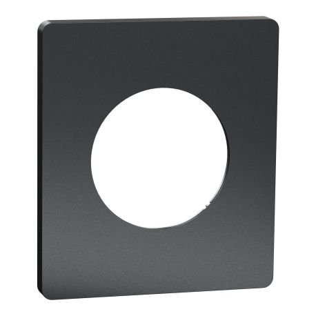 Plaque Odace Architecte Schneider Electric - 1 poste - Effet Perle Noire