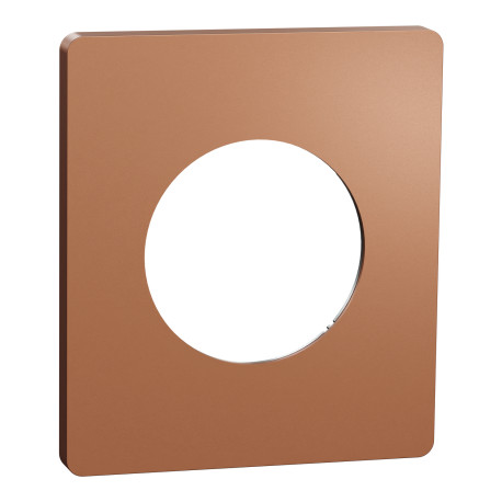 Plaque Odace Architecte Schneider Electric - 1 poste - Effet Cuivre