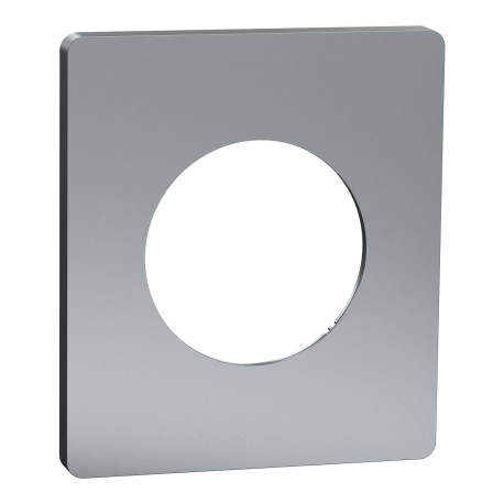 Plaque Odace Architecte Schneider Electric - 1 poste - Effet Titane