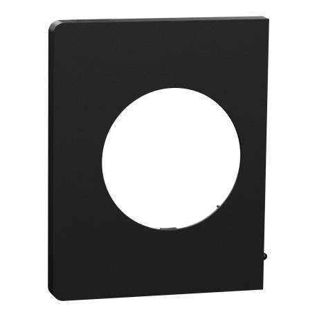 Plaque Odace Architecte Schneider Electric - 1 poste - Latérale - Noir Onyx