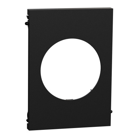Plaque Odace Architecte Schneider Electric - 1 poste - Centrale - Noir Onyx