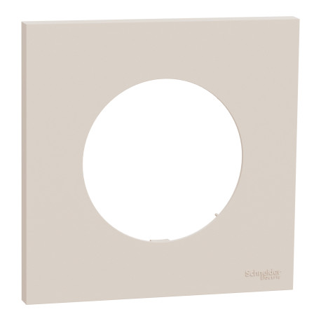 Plaque Odace Schneider Electric - 1 poste - Beige sable