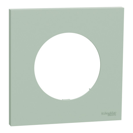 Plaque Odace Schneider Electric - 1 poste - Vert jade