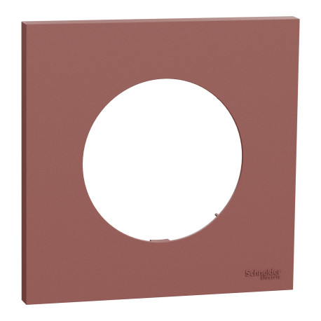 Plaque Odace Schneider Electric - 1 poste - Rose grenat