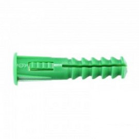Cheville RC6 verte avec collerette - Seau de 1000