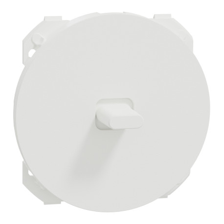 Enjoliveur pour va-et-vient ou poussoir à levier Odace Schneider Electric - Blanc craie