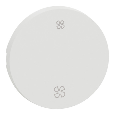 Enjoliveur pour va-et-vient ou poussoir VMC Odace Schneider Electric - Blanc craie