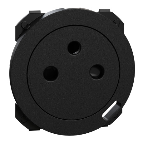 Enjoliveur pour prise affleurante et chargeur USB-C Odace Schneider Electric - Noir Onyx