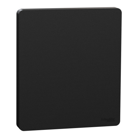 Plaque + Enjoliveur pour va-et-vient ou poussoir Odace Architecte Intégral Schneider Electric - Noir Onyx