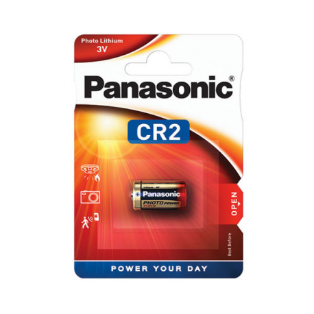 Pile lithium CR2 Panasonic - 3V - 850mAh