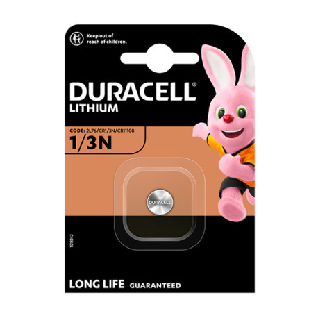 Pile bouton lithium CR1/3N Duracell - 3V - 160mAh