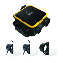 Kit EasyHOME AUTO DHU COMPACT + ColorLine Aldes - Simple flux - Autoréglable - 200m³/h - 10dB