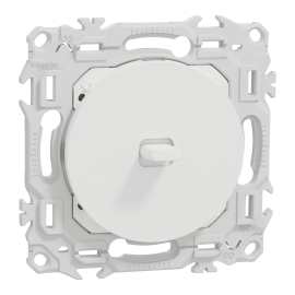 Va-et-Vient / Interrupteur / Poussoir à levier Odace Schneider Electric - Blanc