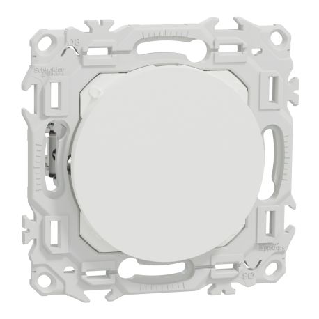Obturateur Odace Schneider Electric - A griffes - Blanc