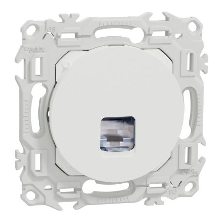 Lot de 108 prises RJ45 Odace Schneider Electric - Cat.6 - STP - Blanc Craie