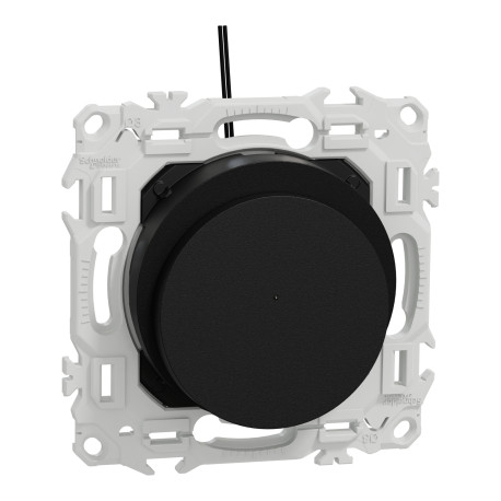 Interrupteur à carte Odace Schneider Electric - LED localisation incluse - 10AX - Noir Onyx
