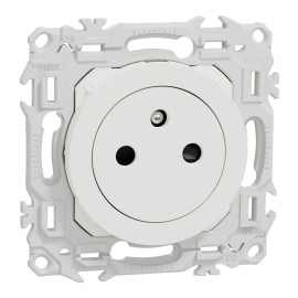 Lot de 108 prises de courant 2P+T affleurantes Odace Schneider Electric - 16A - Blanc