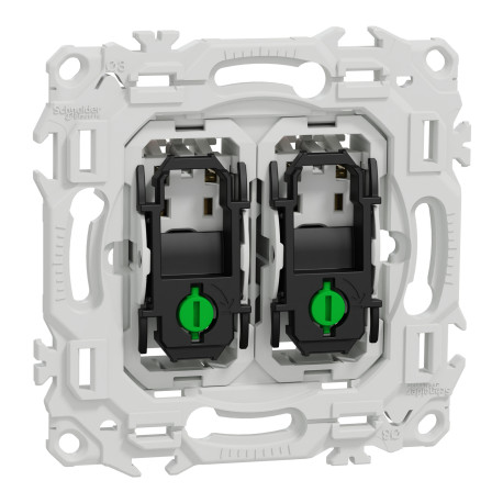 Double Va-et-Vient / Interrupteur / Poussoir Odace Schneider Electric - Sans enjoliveurs