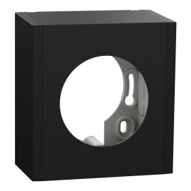 Boîte pour montage en saillie Odace Schneider Electric - 1 poste - Noir Onyx