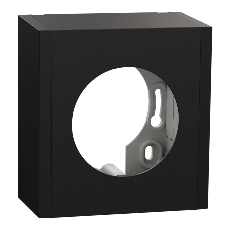 Boîte pour montage en saillie Odace Schneider Electric - 1 poste - Noir Onyx