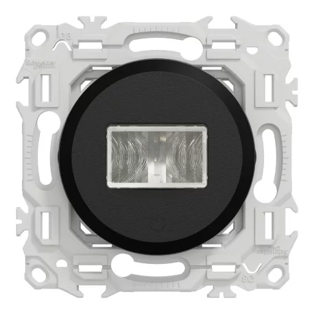 Détecteur de présence et mouvement Odace Schneider Electric - 3 fils avec neutre - Noir onyx