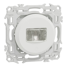 Détecteur de présence et mouvement Odace Schneider Electric - 3 fils avec neutre - Blanc Craie