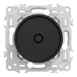 Variateur rotatif LED Odace Wiser Schneider Electric - 2 ou 3 fils - Zigbee 3.0 - Noir Onyx