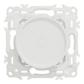 Variateur rotatif LED Odace Wiser Schneider Electric - 2 ou 3 fils - Zigbee 3.0 - Blanc Craie