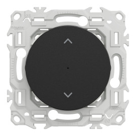 Commande volets roulants connectée Odace Wiser Schneider Electric - 4A - Zigbee 3.0 - Noir Onyx
