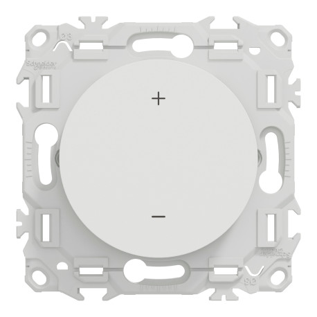 Thermostat filaire connecté Odace Wiser Schneider Electric - 2A - Zigbee 3.0 - Blanc Craie