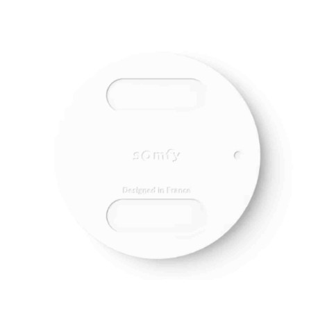 Cache de finition pour commande Amy io Somfy - Rond - Blanc