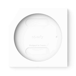 Cadre + plaque pour commande Amy io Somfy - Carré - Blanc