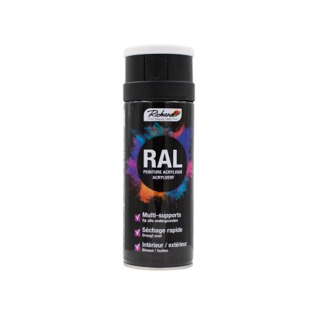 Peinture aérosol multi-supports RAL 9010 Richard Colorants - 400ml - Blanc satiné