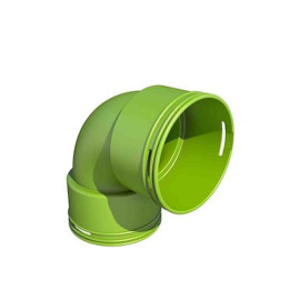 Coude à 90° Optiflex Pro Aldes - Pour conduit circulaire D90 - Vert