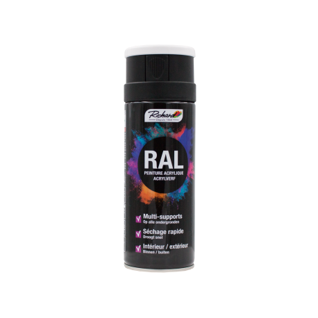 Peinture aérosol multi-supports RAL 9010 Richard Colorants - 400ml - Blanc mat