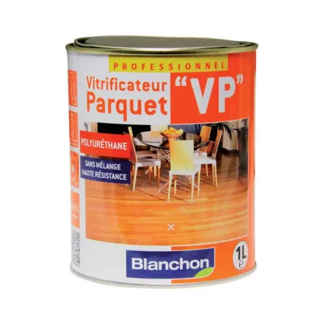 Vitrificateur parquet VP Blanchon - 1L - Mat Soie/ Cire naturelle