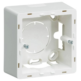 Boite saillie Essensya Hager - 1 poste - Blanc