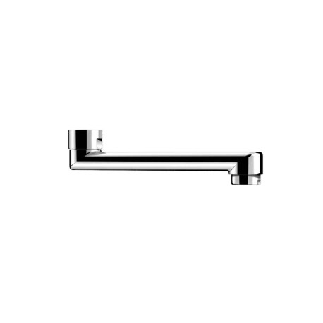 Bec tube fixe Delabie - Plat - Avec brise-jet monté - F3/4" - Ø22mm - Laiton chromé