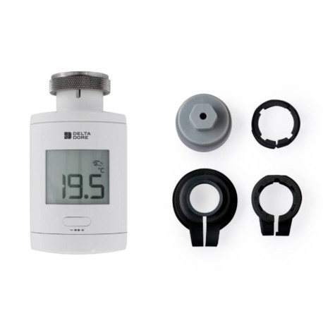 Tête thermostatique intelligente TRV 1.0 avec adaptateurs Delta Dore - M30x1,5