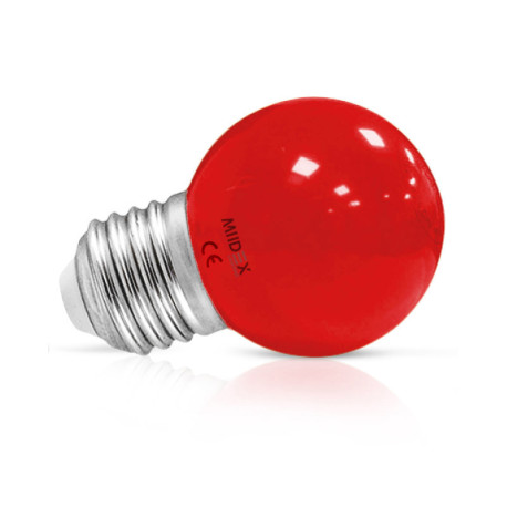 Ampoule LED E27 - 1W - Rouge