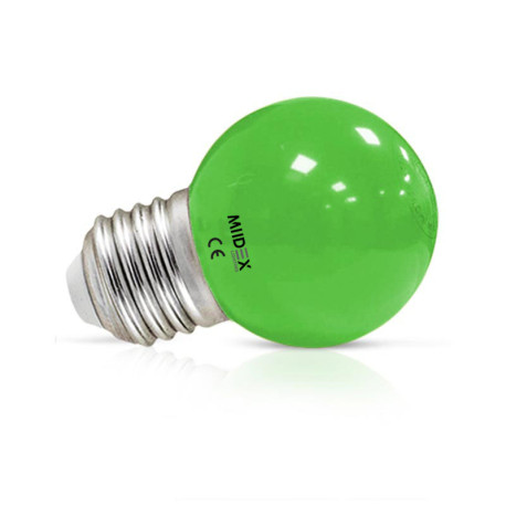 Ampoule LED E27 - 1W - Vert