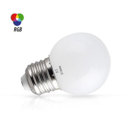Ampoule LED Bulb E27 - 1W - RGB - Non dimmable