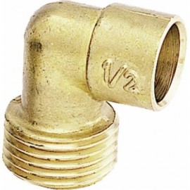Raccord laiton 92GCU coude 90° femelle à souder mâle à visser 14-1/2