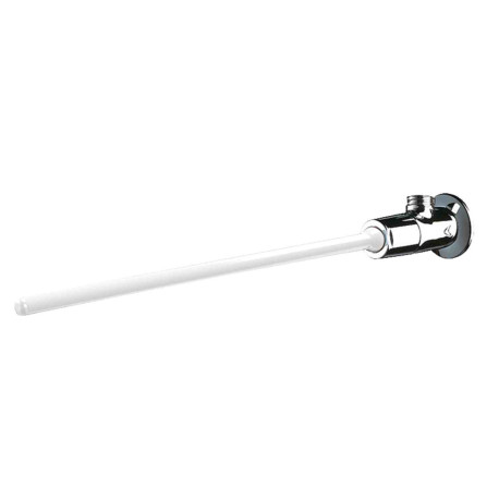 Robinet de lavabo temporisé équerre TEMPOGENOU Delabie - M1/2" - Commande fémorale - Laiton chromé