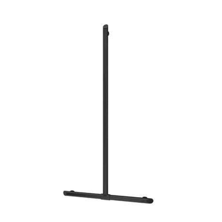 Barre de maintien en T BE-LINE Delabie - Ø 35mm - 1130 x 500 mm - Noir