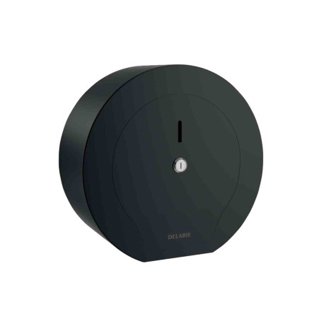 Distributeur de papier toilette Delabie - Bobine 400m - Inox 304 epoxy noir