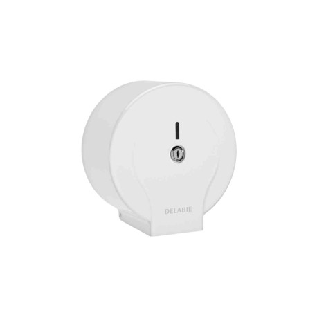 Distributeur de papier toilette Delabie - Bobine 200m - Acier laqué blanc