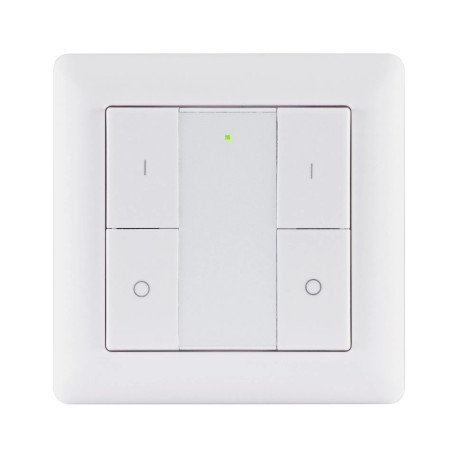 Interrupteur mural On/Off/Dimm Smart Home Zigbee - Blanc