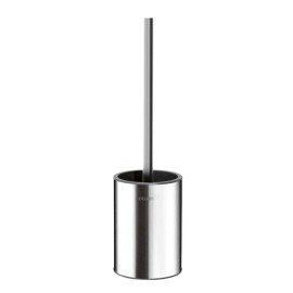 Porte-balai avec brosse WC Delabie - A poser - Inox 304 poli satiné